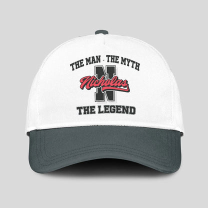 The Man The Myth The Legend Custom Initial Letter And Name Cap NICHOLAS 13K1 C38PF