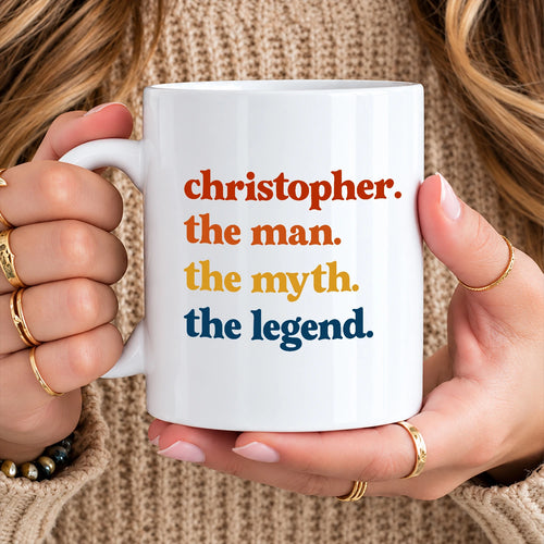 The Man The Myth The Legend Retro Mug CHRISTOPHER 13K1 MG06