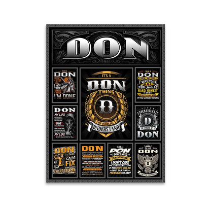 DON Personalized Sponge Floor Mat – Custom Printed Home Decor 13K1-AR2