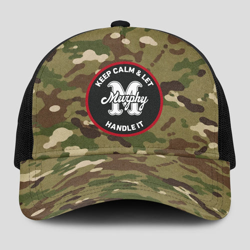 Keep Calm & Let Your Name Handle It Camo Mesh Cap MURPHY 13K1 C209PF