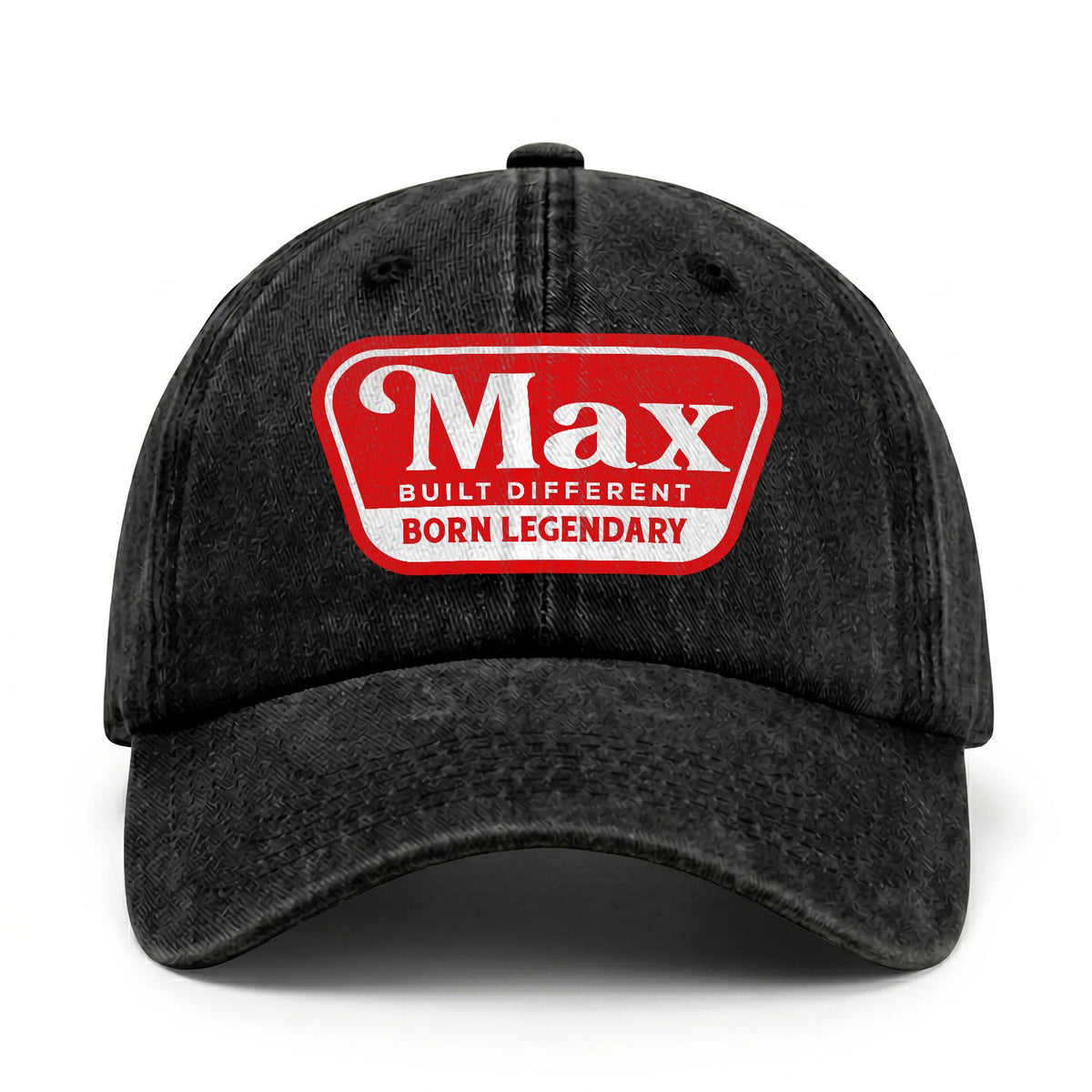 Built Different Born Legendary Red Logo Washed Cap MAX 13K1 C63PF