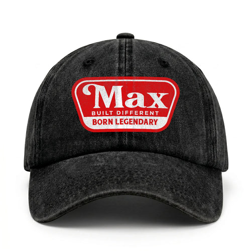 Built Different Born Legendary Red Logo Washed Cap MAX 13K1 C63PF