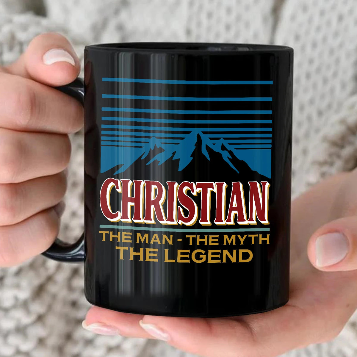 The Man The Myth The Legend Mountain Mug CHRISTIAN 13K1 MG04