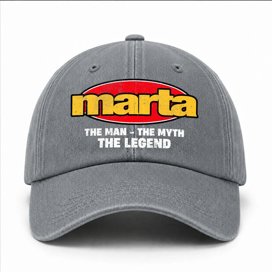 The Man The Myth The Legend Vintage Logo Washed Cap MARTA 13K1 C162PF