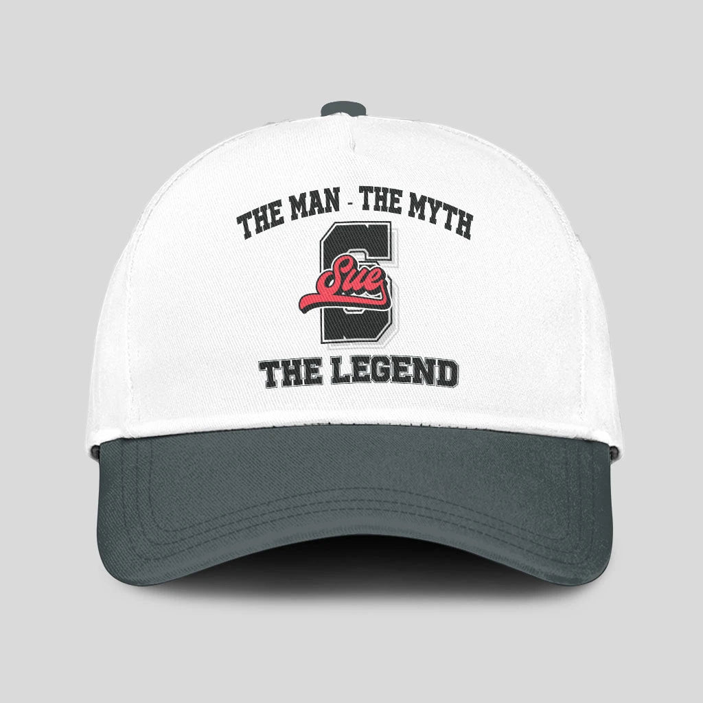 The Man The Myth The Legend Custom Initial Letter And Name Cap SUE 13K1 C38PF