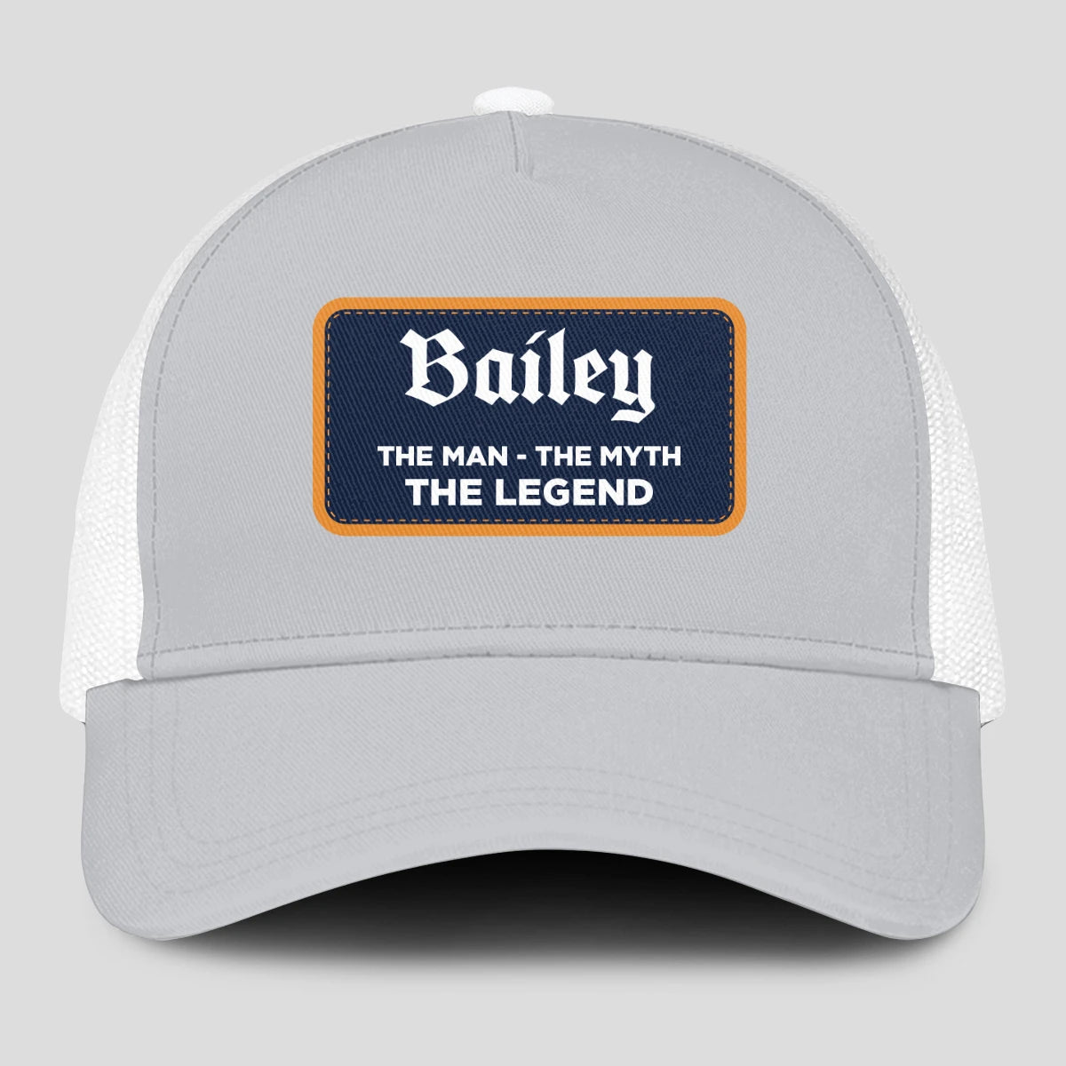 The Man The Myth The Legend Gray Mesh Cap BAILEY 13K1 C204PF