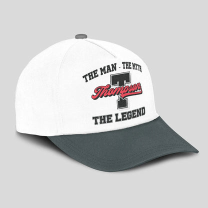 The Man The Myth The Legend Custom Initial Letter And Name Cap THOMPSON 13K1 C38PF
