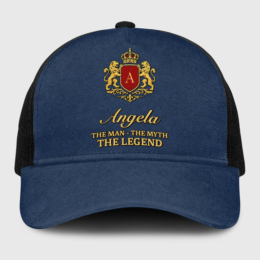 The Man The Myth The Legend Royal Blue Mesh Cap ANGELA 13K1 C187PF