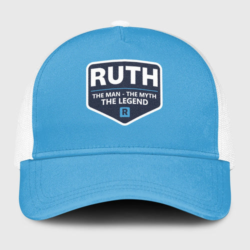 The Man The Myth The Legend Light Blue Mesh Cap RUTH 13K1 C190PF