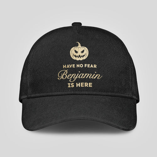 Have No Fear Your Name Is Here Jack O' Lantern Black Cap BENJAMIN 13K1 C164PF