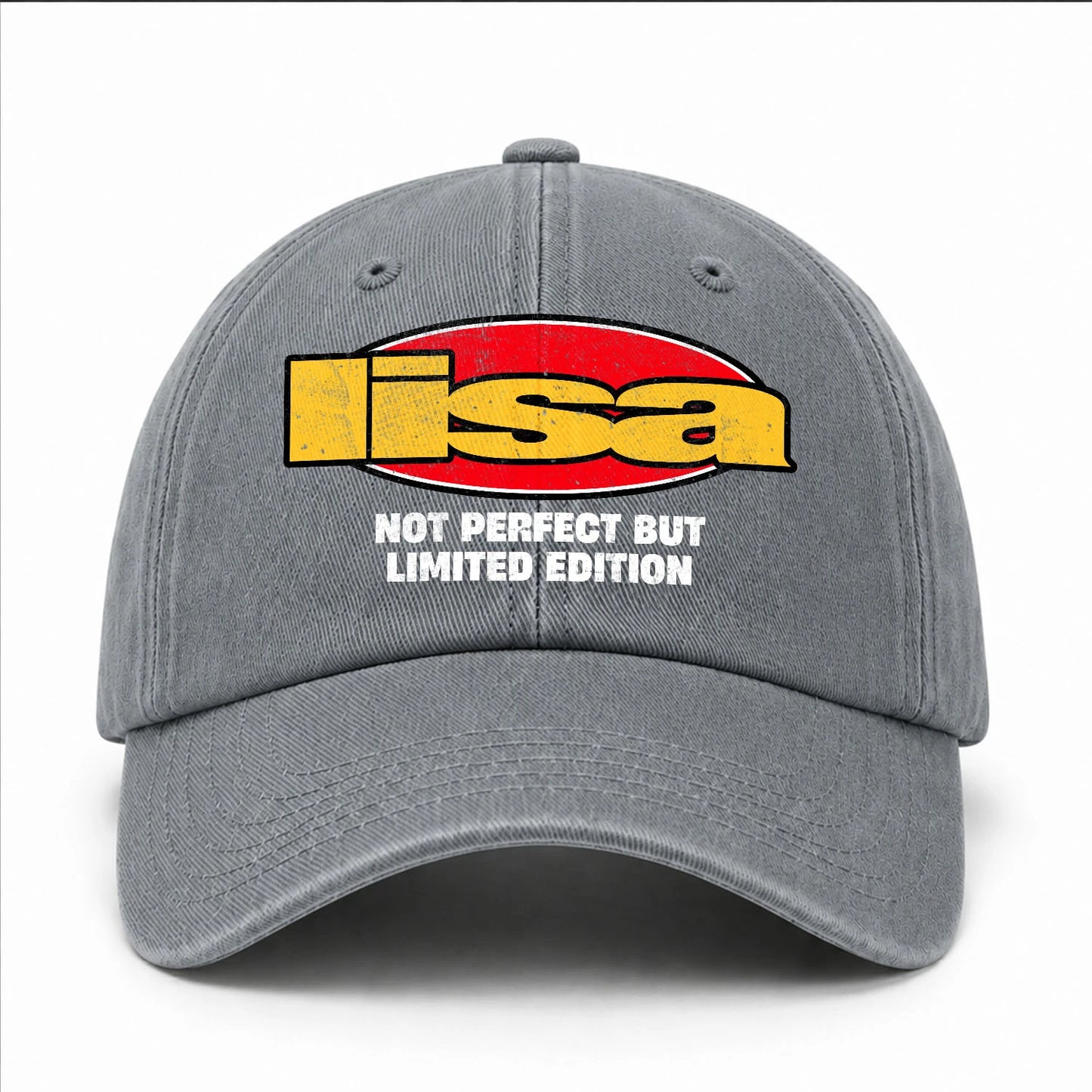 Your Name Not Perfect But Limited Edition Red Logo Washed Cap LISA 13K1 C84PF