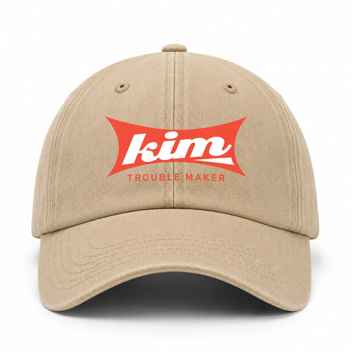 Trouble Maker Red Logo Washed Cap KIM 13K1 C78PF