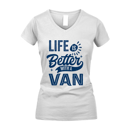 VAN 13K1-116 Personalized Name Quote T-Shirt Life Is Better With Unisex Gift