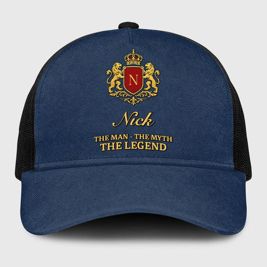The Man The Myth The Legend Royal Blue Mesh Cap NICK 13K1 C187PF