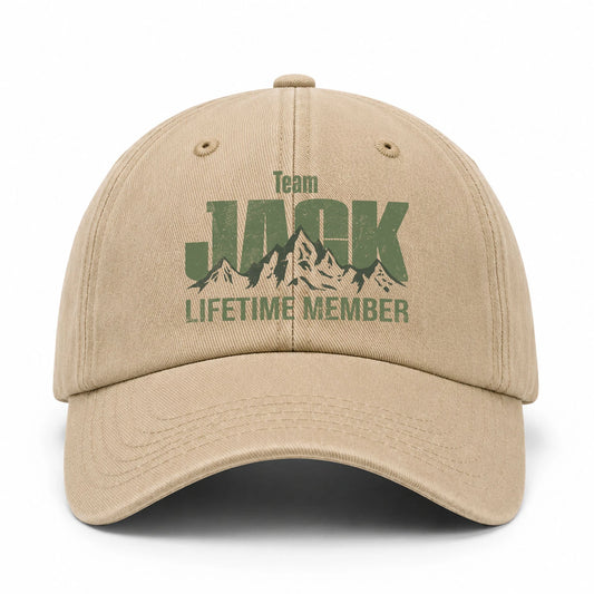 Team Your Name Lifetime Member Mountain Cap JACK 13K1 C58PF
