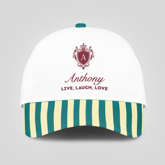 Live Laugh Love Green And Yellow Royal Cap ANTHONY 13K1 C122PF