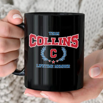 Team Your Name Lifetime Member Sporty Mug COLLINS 13K1 MG09
