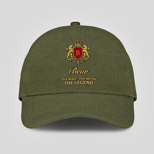 The Man The Myth The Legend Royal Olive Cap BEAR 13K1 C92PF