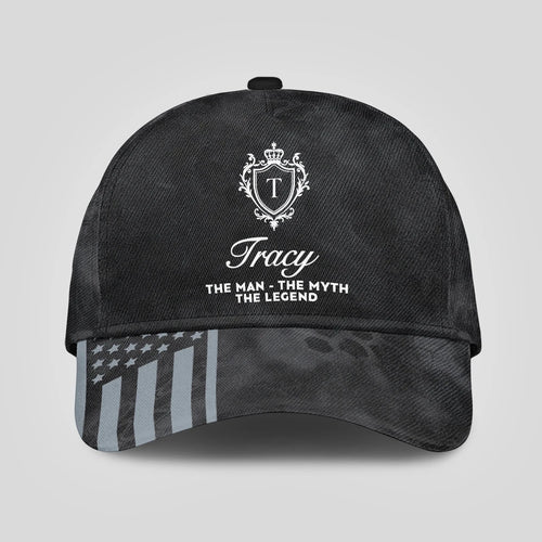 The Man The Myth The Legend America Black Camo Cap TRACY 13K1 C173PF