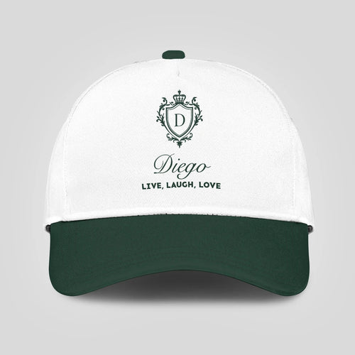 Live Laugh Love Elegant Blue And White Cap DIEGO 13K1 C90PF