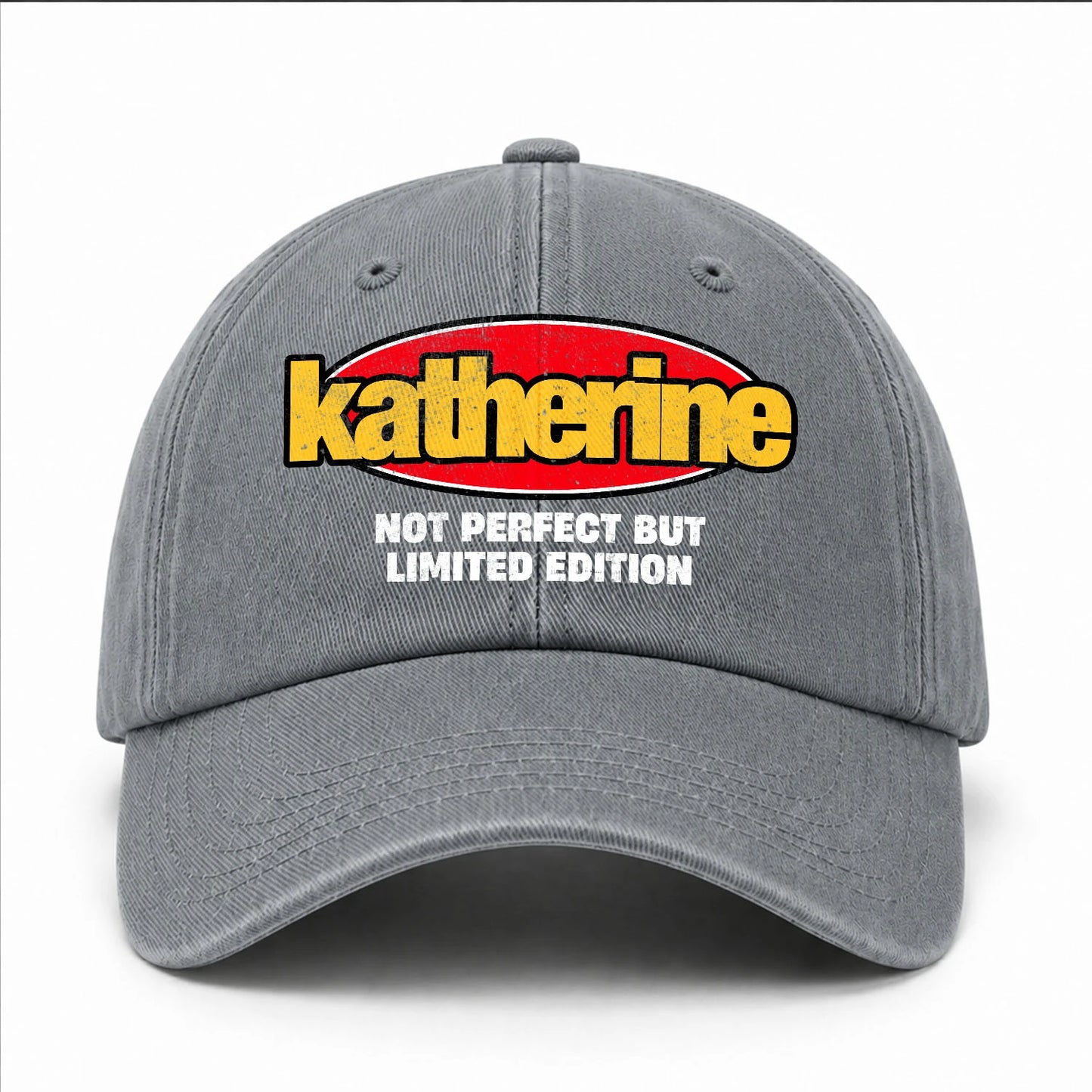 Your Name Not Perfect But Limited Edition Red Logo Washed Cap KATHERINE 13K1 C84PF