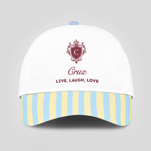 Live Laugh Love Blue And Yellow Luxury Cap CRUZ 13K1 C121PF