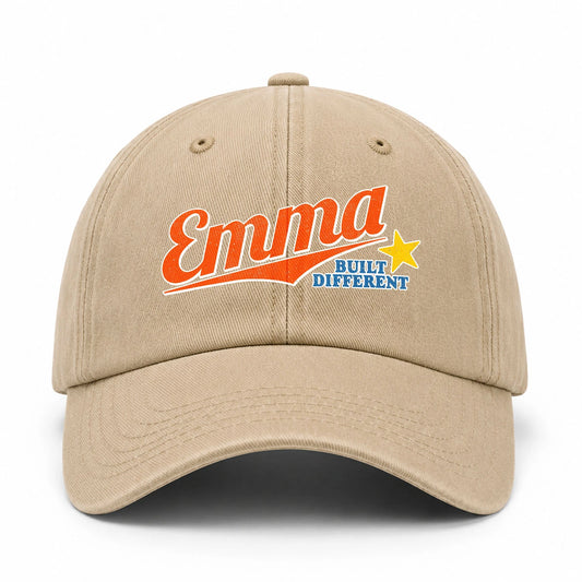 Your Name Built Different Logo Washed Cap EMMA 13K1 C56PF