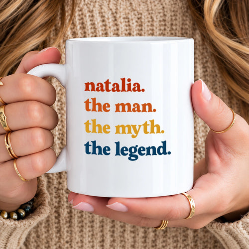 The Man The Myth The Legend Retro Mug NATALIA 13K1 MG06