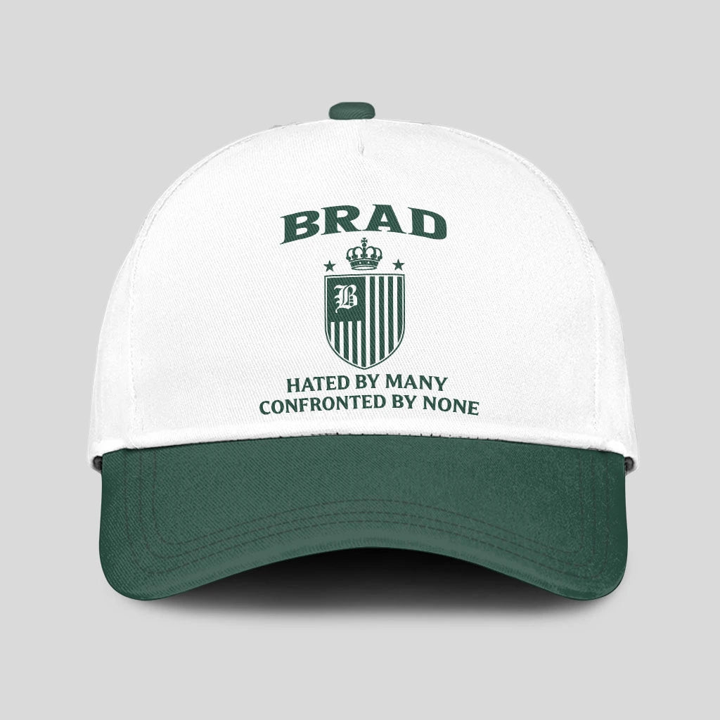 Hated By Many Confronted By None Luxury Logo Cap BRAD 13K1 C41PF