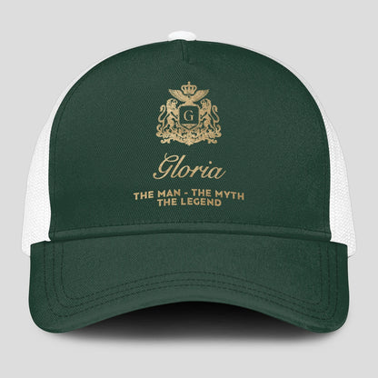 The Man The Myth The Legend Sage Green Mesh Cap GLORIA 13K1 C192PF
