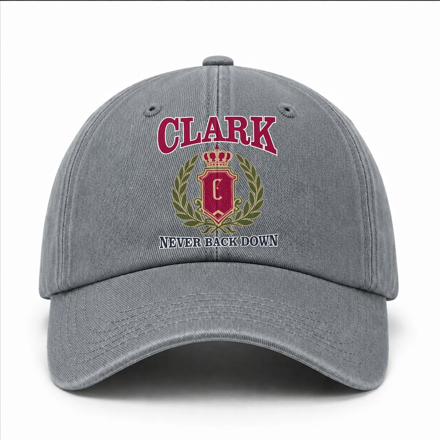 Your Name Never Back Down Royal Washed Cap CLARK 13K1 C77PF