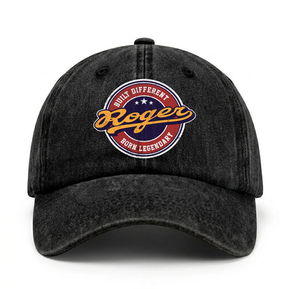 Built Different Born Legendary Logo Washed Cap ROGER 13K1 C65PF