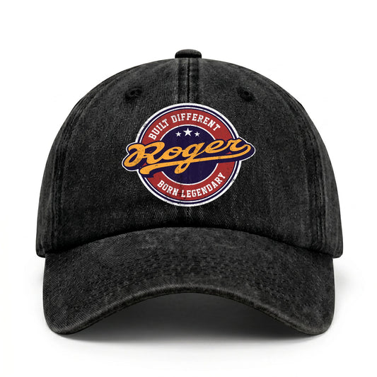 Built Different Born Legendary Logo Washed Cap ROGER 13K1 C65PF