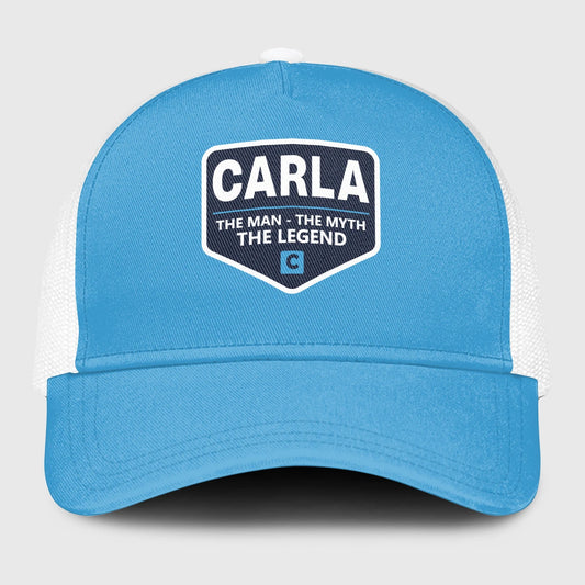 The Man The Myth The Legend Light Blue Mesh Cap CARLA 13K1 C190PF