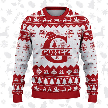 GOMEZ Personalized Christmas Pajama Set - Holiday Gift Outfit 13K1-CR2