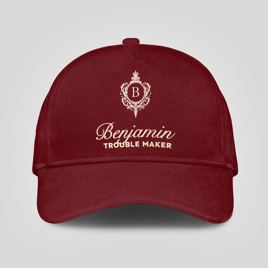 Trouble Maker Funny Royal Burgundy Cap BENJAMIN 13K1 C158PF