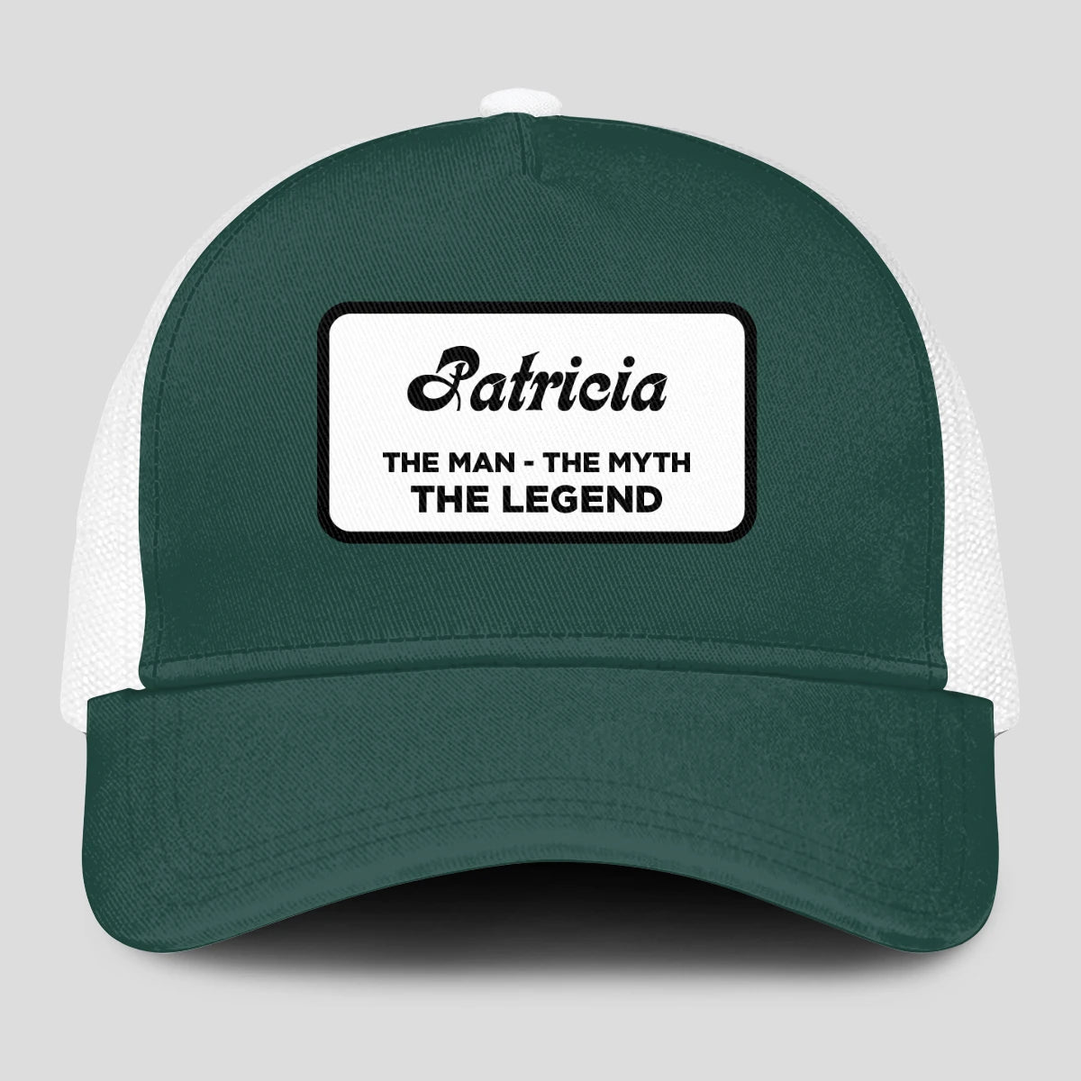 The Man The Myth The Legend Green And White Mesh Cap PATRICIA 13K1 C198PF
