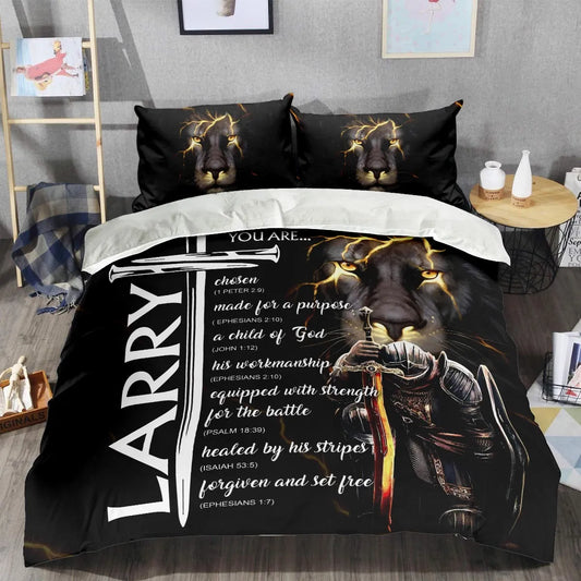 LARRY Limited Edition Personalized Bedding Set 13K1-BS1