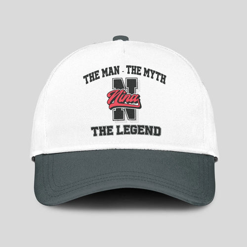 The Man The Myth The Legend Custom Initial Letter And Name Cap NINA 13K1 C38PF