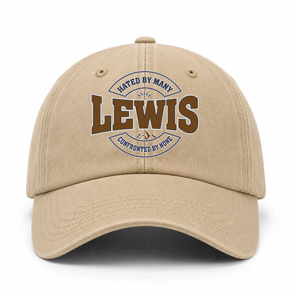 Hated By Many Confronted By None Washed Cap LEWIS 13K1 C36PF