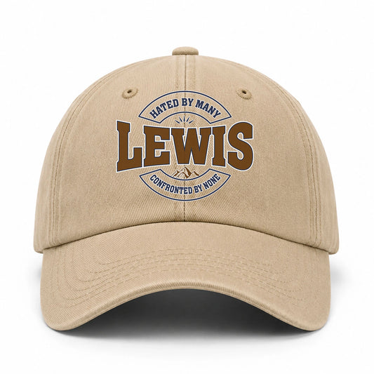Hated By Many Confronted By None Washed Cap LEWIS 13K1 C36PF