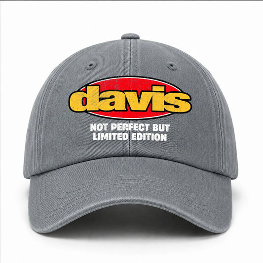 Your Name Not Perfect But Limited Edition Red Logo Washed Cap DAVIS 13K1 C84PF