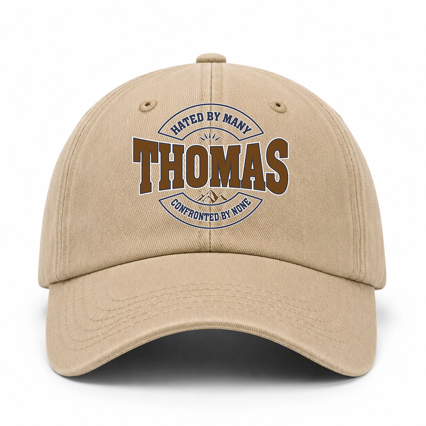 Hated By Many Confronted By None Washed Cap THOMAS 13K1 C36PF