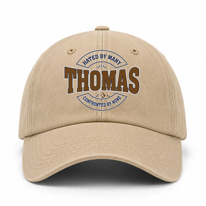 Hated By Many Confronted By None Washed Cap THOMAS 13K1 C36PF