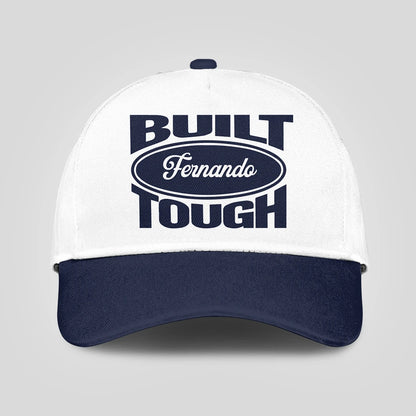 Built Your Name Tough Slogan Blue And White Cap FERNANDO 13K1 C95PF