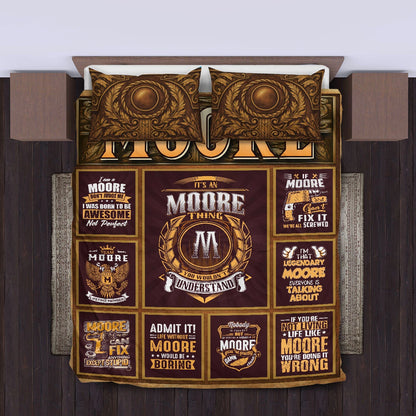 MOORE Limited Edition Personalized Bedding Set 13K1-BS3