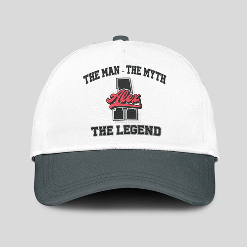 The Man The Myth The Legend Custom Initial Letter And Name Cap ALEX 13K1 C38PF
