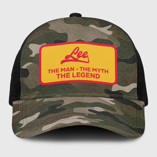 The Man The Myth The Legend Camo Vintage Mesh Cap LEE 13K1 C191PF