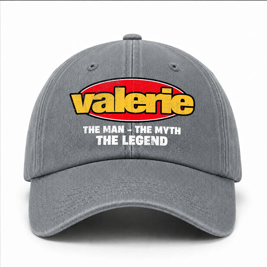 The Man The Myth The Legend Vintage Logo Washed Cap VALERIE 13K1 C162PF