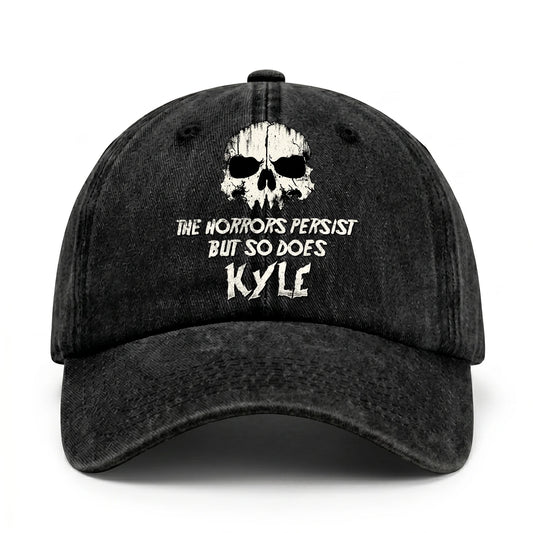 The Horrors Persist But So Does Your Name Cool Skull Washed Cap KYLE 13K1 C134PF